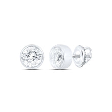 Load image into Gallery viewer, 14K White Gold Diamond Stud Earrings 1/4 Cttw - Splendid Jewellery