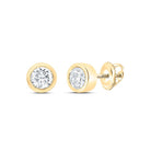Diamond Earrings in 14K Yellow Gold for Everyday Wear - Splendid Jewellery