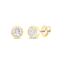 Load image into Gallery viewer, Diamond Earrings in 14K Yellow Gold for Everyday Wear - Splendid Jewellery