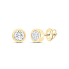 Diamond Earrings in 14K Yellow Gold for Everyday Wear - Splendid Jewellery