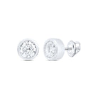 14K White Gold Diamond Stud Earrings Gift Edition - Splendid Jewellery