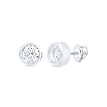 Load image into Gallery viewer, 14K White Gold Diamond Stud Earrings Gift Edition - Splendid Jewellery