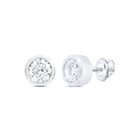 14K White Gold Diamond Stud Earrings Gift Edition - Splendid Jewellery