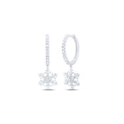 10K White Gold Diamond Earrings 3/8 Cttw with Elegant Styling - Splendid Jewellery