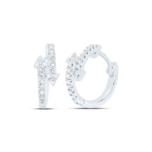 Load image into Gallery viewer, Diamond Hoop Earrings with Natural Sparkle with Elegant Styling - Splendid Jewellery