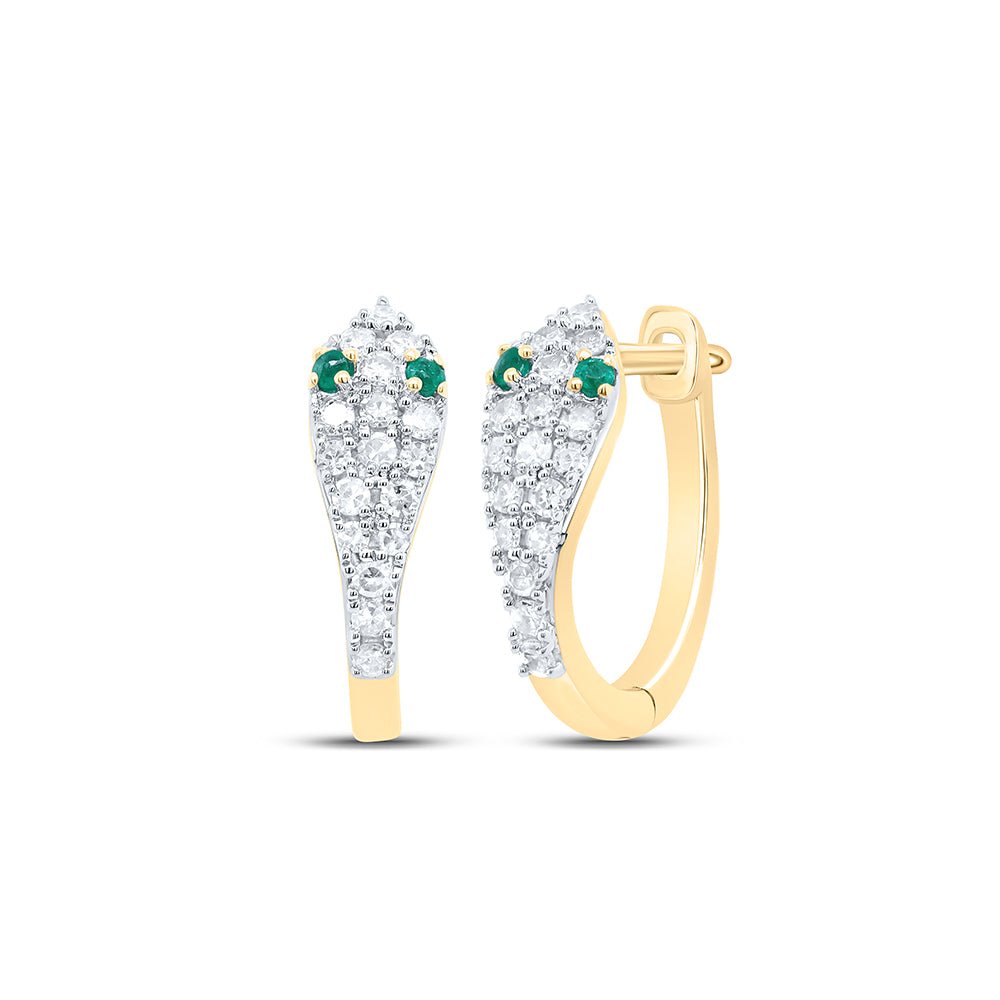 Emerald Fine Jewellery Hoop Earrings - Splendid Jewellery