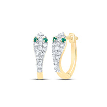 Load image into Gallery viewer, Emerald Fine Jewellery Hoop Earrings - Splendid Jewellery