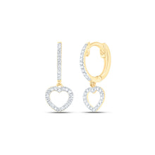 Load image into Gallery viewer, 10K Yellow Gold Modern Diamond Earrings Gift Edition - Splendid Jewellery