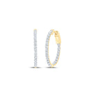 10K Yellow Gold Gift - Ready Diamond Earrings with Elegant Styling - Splendid Jewellery