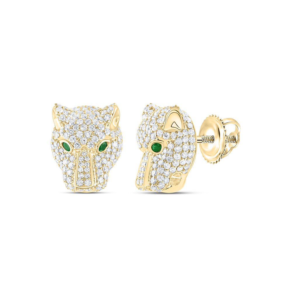 Emerald Earrings 2 3/8 Cttw - Splendid Jewellery