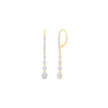 Load image into Gallery viewer, 14K Yellow Gold Modern Diamond Earrings Gift Edition - Splendid Jewellery