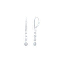 Load image into Gallery viewer, Diamond Earrings in 14K White Gold with Elegant Styling - Splendid Jewellery