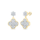 Diamond Earrings in 14K Yellow Gold - Splendid Jewellery