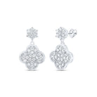 Diamond Earrings in 14K White Gold - Splendid Jewellery