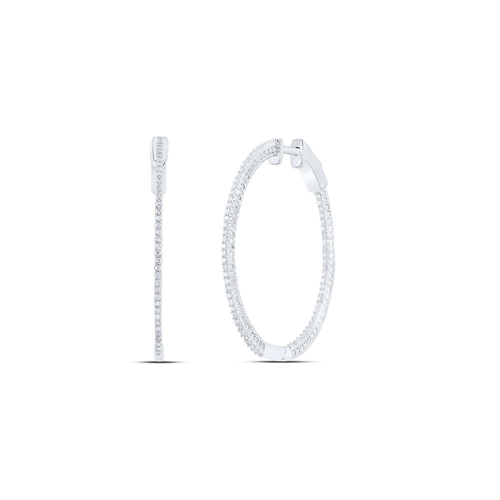 Diamond Fine Jewellery Hoop Earrings with Elegant Styling - Splendid Jewellery