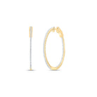 14K Yellow Gold Gift - Ready Diamond Earrings for Everyday Wear - Splendid Jewellery
