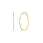 14K Yellow Gold Gift - Ready Diamond Earrings for Everyday Wear - Splendid Jewellery