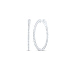 10K White Gold Diamond Earrings for Everyday Wear with Elegant Styling - Splendid Jewellery