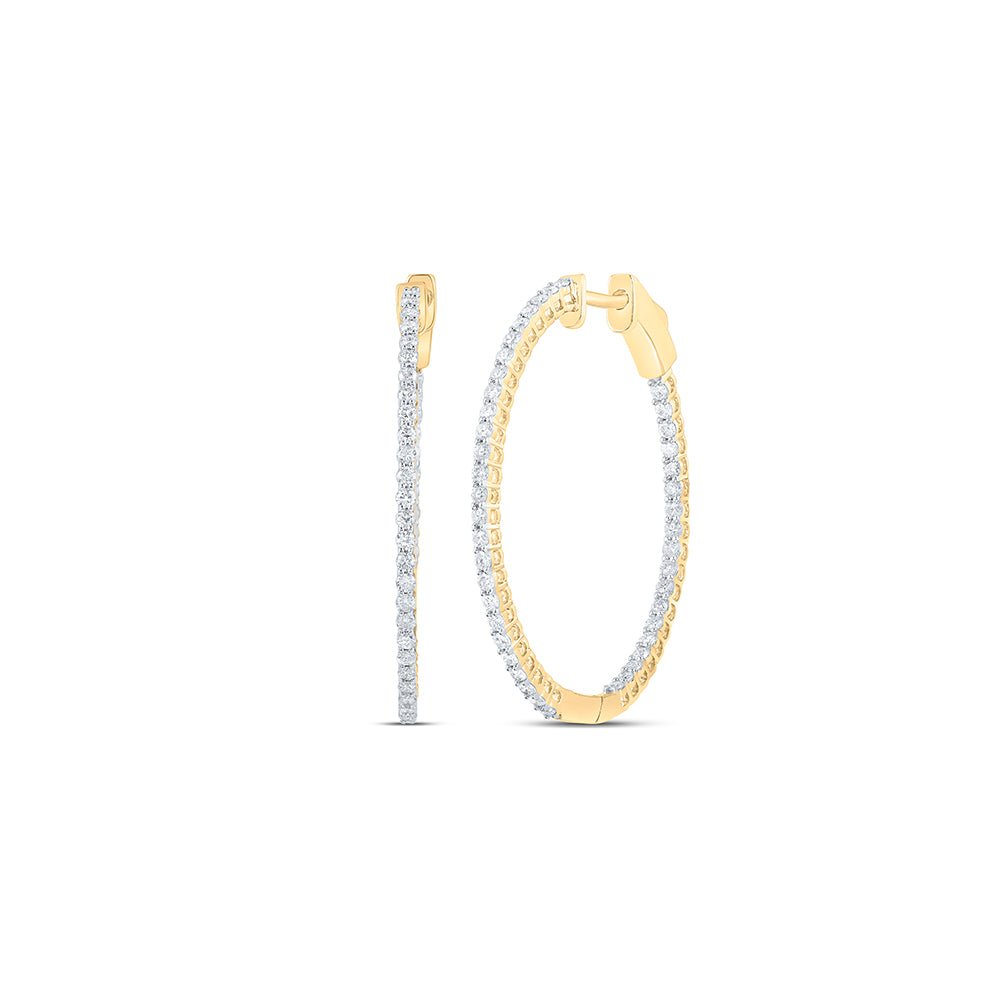 Diamond Hoop Earrings with Natural Sparkle with Fine Detail - Splendid Jewellery