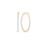 Diamond Hoop Earrings with Natural Sparkle with Fine Detail - Splendid Jewellery