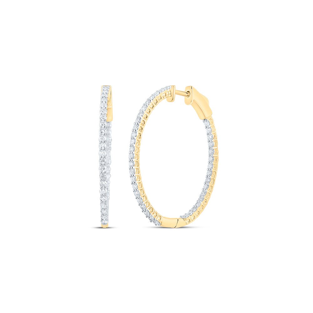 Diamond Hoop Earrings with Natural Sparkle for Everyday Wear - Splendid Jewellery