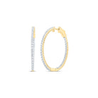 Diamond Hoop Earrings with Natural Sparkle for Everyday Wear - Splendid Jewellery