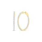 Diamond Hoop Earrings with Natural Sparkle for Everyday Wear - Splendid Jewellery
