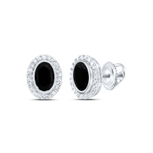Load image into Gallery viewer, 10K White Gold Modern Diamond Earrings with Elegant Styling - Splendid Jewellery