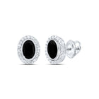 10K White Gold Modern Diamond Earrings with Elegant Styling - Splendid Jewellery