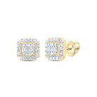 10K Yellow Gold Baguette Diamond Earrings Gift Edition - Splendid Jewellery