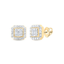 Load image into Gallery viewer, 10K Yellow Gold Baguette Diamond Earrings Gift Edition - Splendid Jewellery