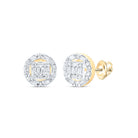 10K Yellow Gold Diamond Earrings for Everyday Wear Gift Edition - Splendid Jewellery