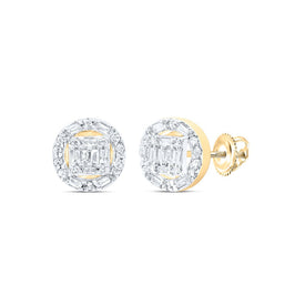 10K Yellow Gold Diamond Earrings for Everyday Wear Gift Edition - Splendid Jewellery