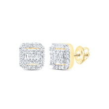 Load image into Gallery viewer, 10K Yellow Gold Modern Diamond Earrings with Elegant Styling - Splendid Jewellery