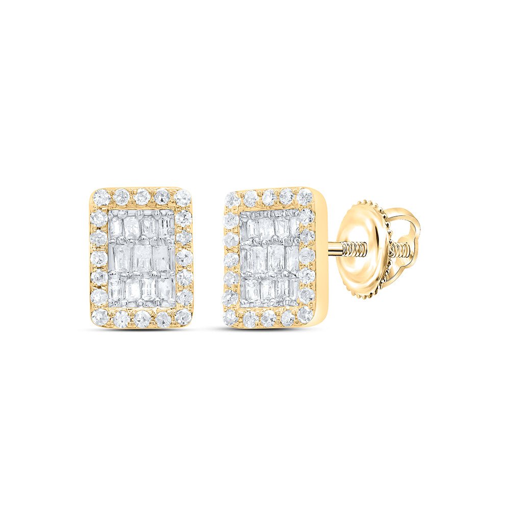 10K Yellow Gold Gift - Ready Emerald Earrings - Splendid Jewellery