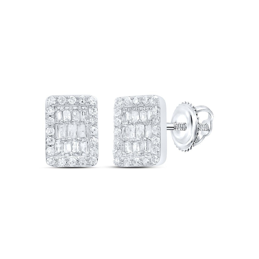 Emerald Earrings in 10K White Gold Gift Edition - Splendid Jewellery