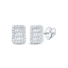 Emerald Earrings in 10K White Gold Gift Edition - Splendid Jewellery