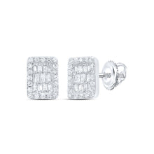 Load image into Gallery viewer, Emerald Earrings in 10K White Gold Gift Edition - Splendid Jewellery