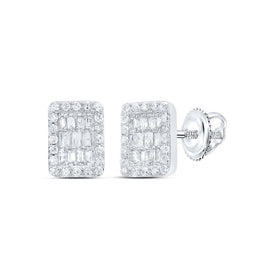 Emerald Earrings in 10K White Gold Gift Edition - Splendid Jewellery