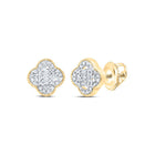10K Yellow Gold Baguette Diamond Earrings Gift Edition - Splendid Jewellery