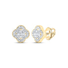 10K Yellow Gold Luxury Diamond Earrings with Elegant Styling - Splendid Jewellery