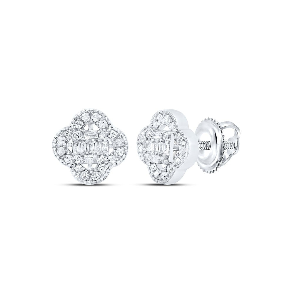 Baguette Diamond Earrings 3/8 Cttw - Splendid Jewellery