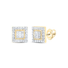 Load image into Gallery viewer, Baguette Diamond Earrings in 10K Yellow Gold Gift Edition - Splendid Jewellery