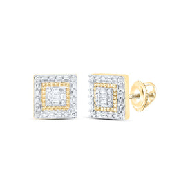 Baguette Diamond Earrings in 10K Yellow Gold Gift Edition - Splendid Jewellery