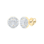 Diamond Earrings in 10K Yellow Gold with Natural Sparkle - Splendid Jewellery