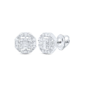 Baguette Diamond Earrings 1/5 Cttw - Splendid Jewellery