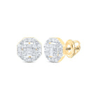 10K Yellow Gold Luxury Diamond Earrings with Natural Sparkle - Splendid Jewellery