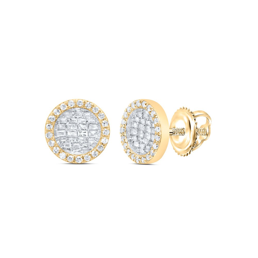 10K Yellow Gold Elegant Earrings with Diamond with Elegant Styling - Splendid Jewellery