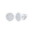 10K White Gold Gift - Ready Diamond Earrings Gift Edition - Splendid Jewellery