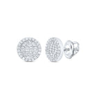 10K White Gold Gift - Ready Diamond Earrings Gift Edition - Splendid Jewellery